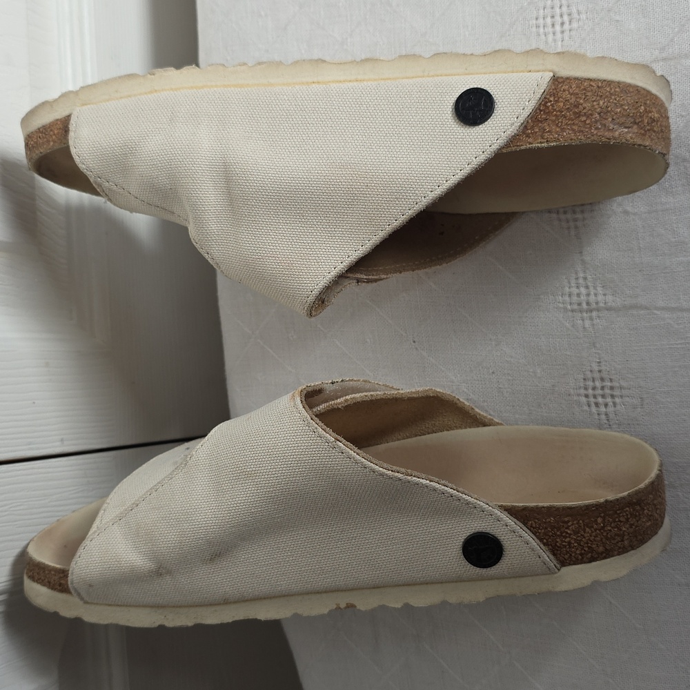 Birkenstock Toogood Forager Canvas Cream Women's Sandals Size 37 - Picture 10 of 17